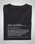 Jot Junkies Definition Unisex Tee: Declare Your Stationery Love