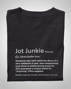 Jot Junkies Definition Unisex Tee: Declare Your Stationery Love