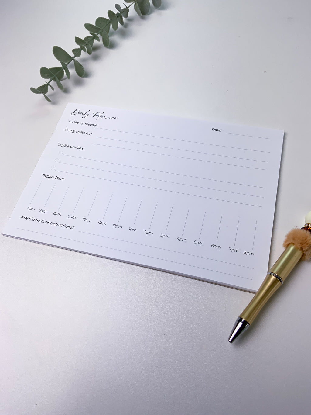 Daily Planner Notepad (A5): Plan Your Perfect Day