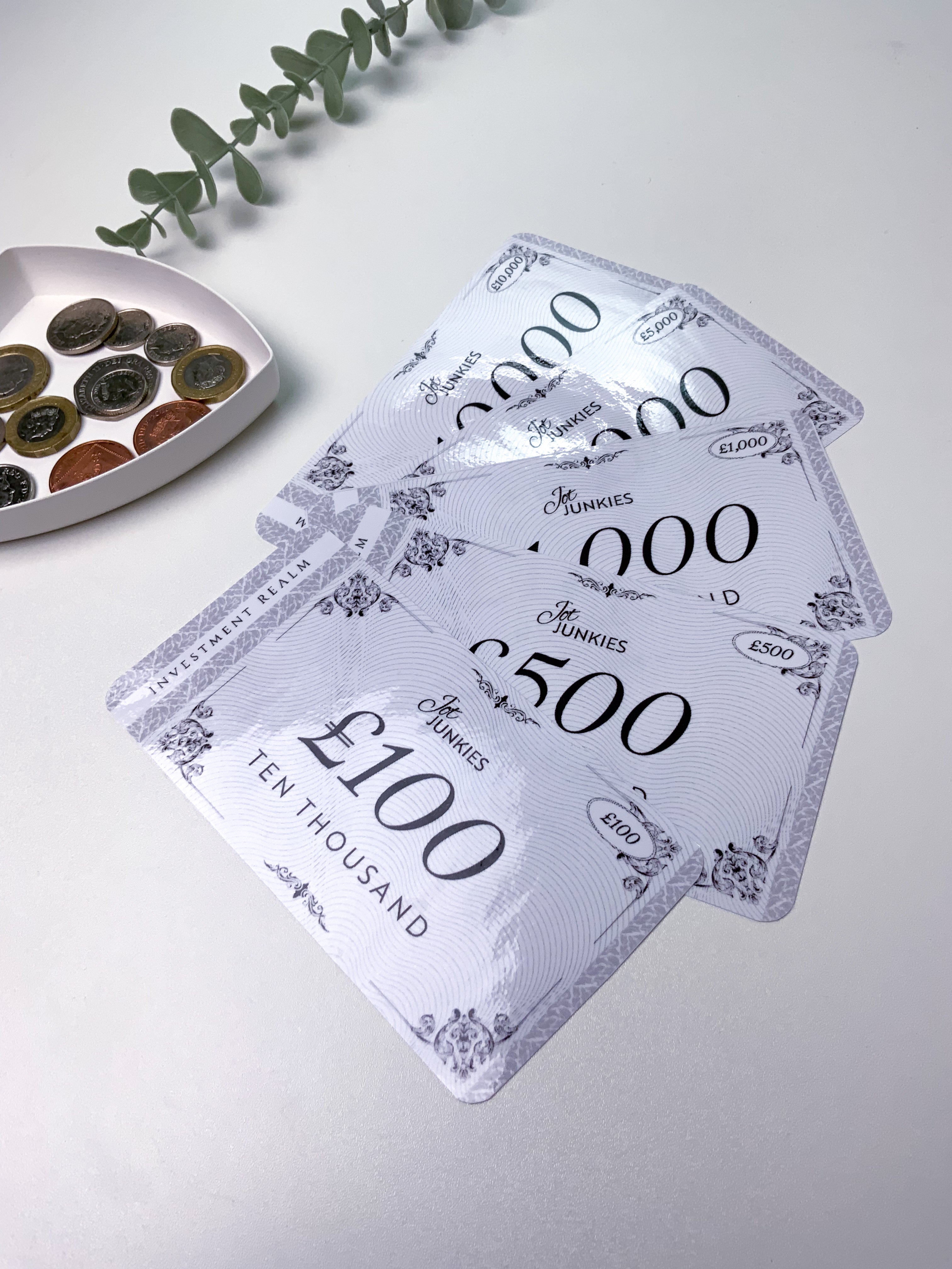 Investment Realm" Money Markers (15 Pack) - Track Your Growth