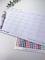 24-Page Social Media Content Plan Notepad: Plan a Month in Minutes