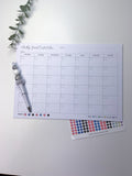 24-Page Social Media Content Plan Notepad: Plan a Month in Minutes