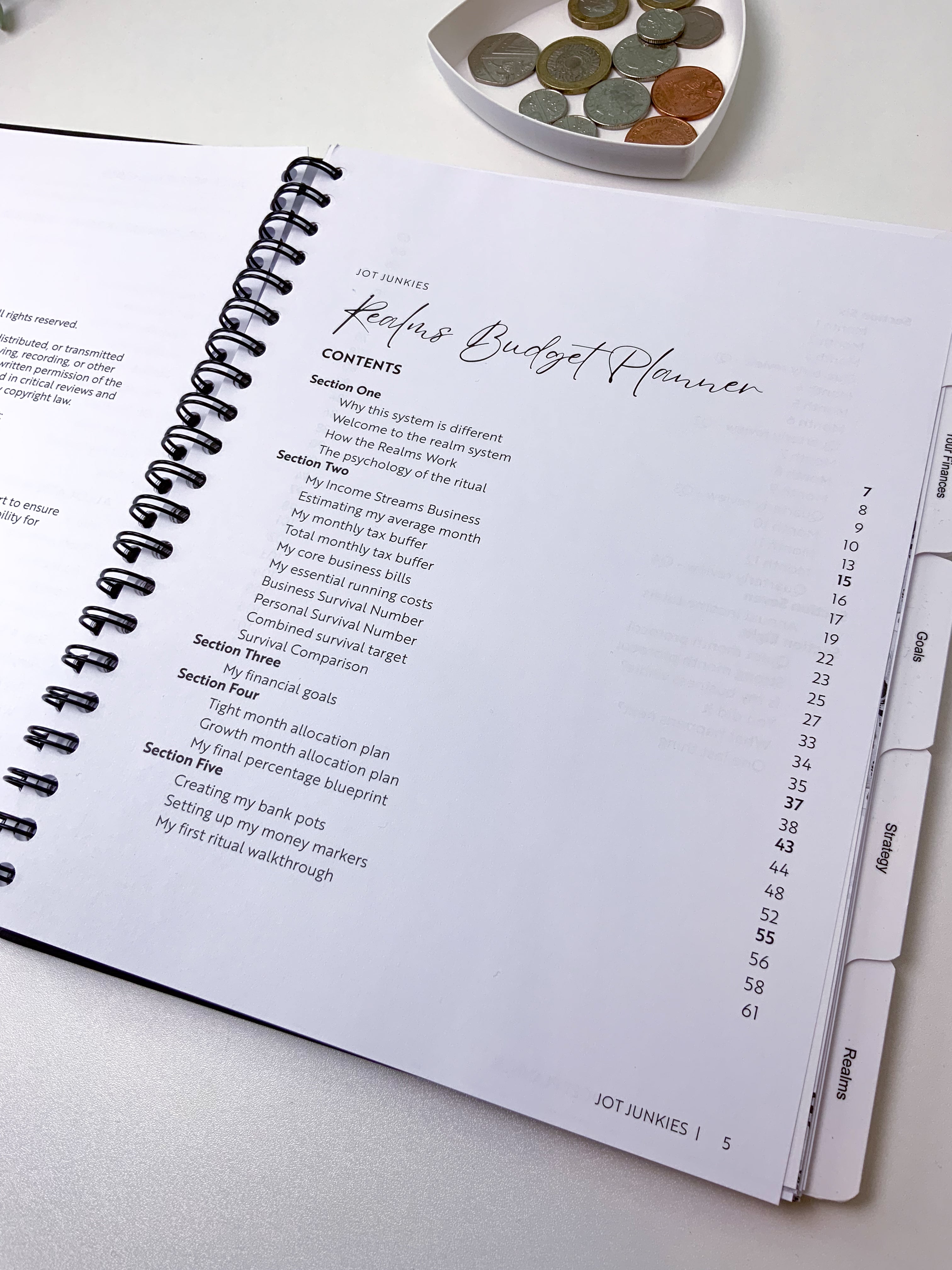 The "Realms" Budget & Personal Workbook: Your Beginner's Guide to Financial Freedom