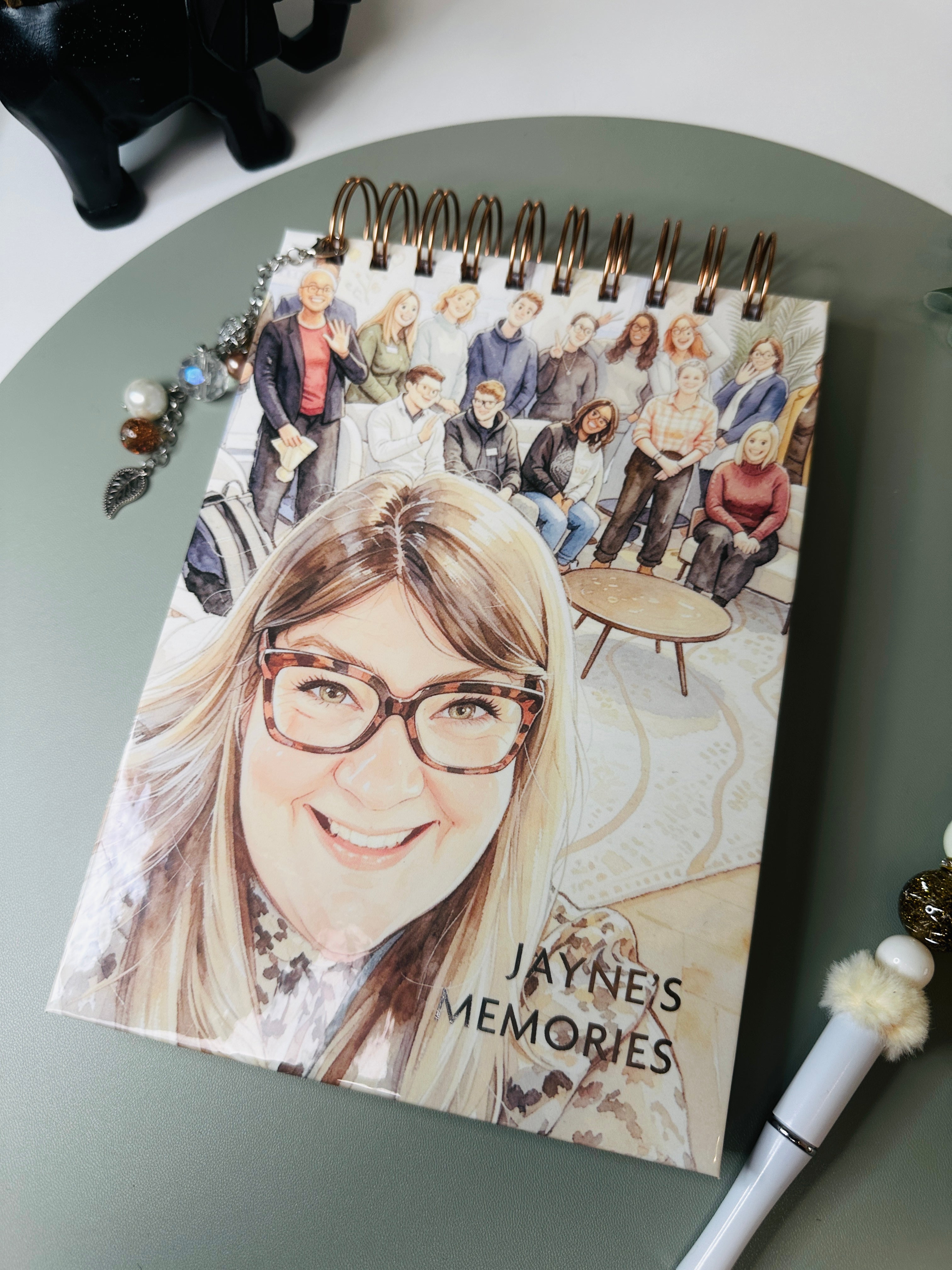Bespoke Personalised Notebook, Custom Designed & Handmade - A4 or A5