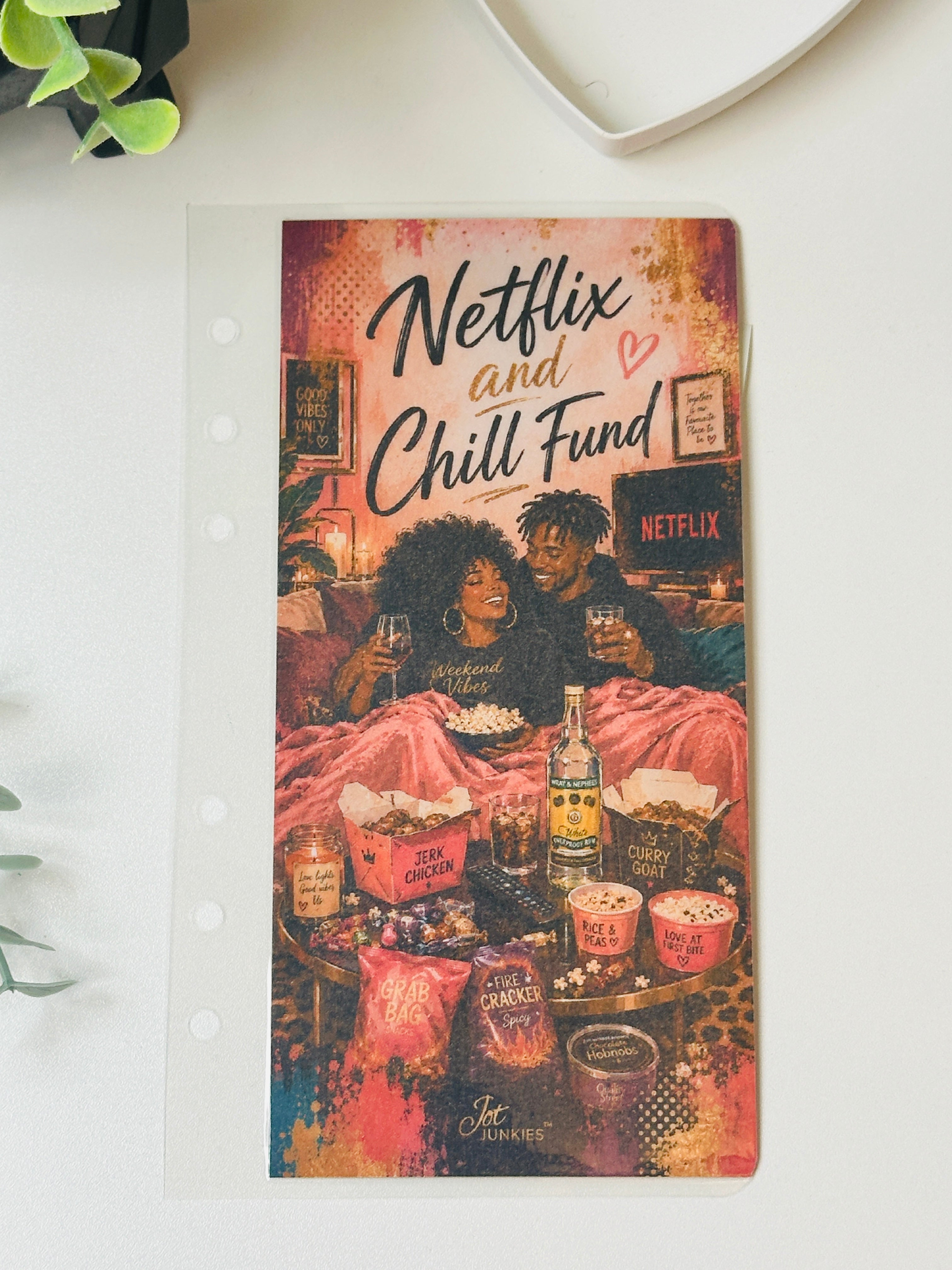 Netflix and Chill Fund Illustrated Cash Envelope