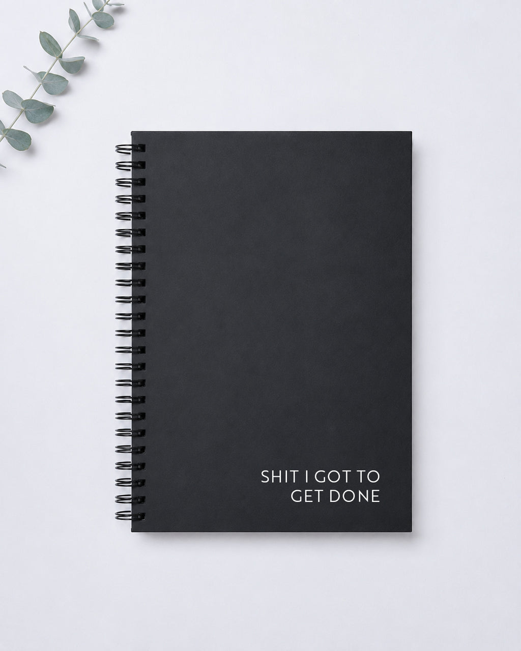 Shit I Got To Get Done Funny Notebook | A5 Lined Wirebound Notebook | Jot Junkies