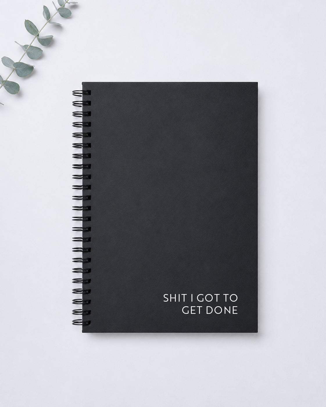Shit I Got To Get Done Funny Notebook | A5 Lined Wirebound Notebook | Jot Junkies