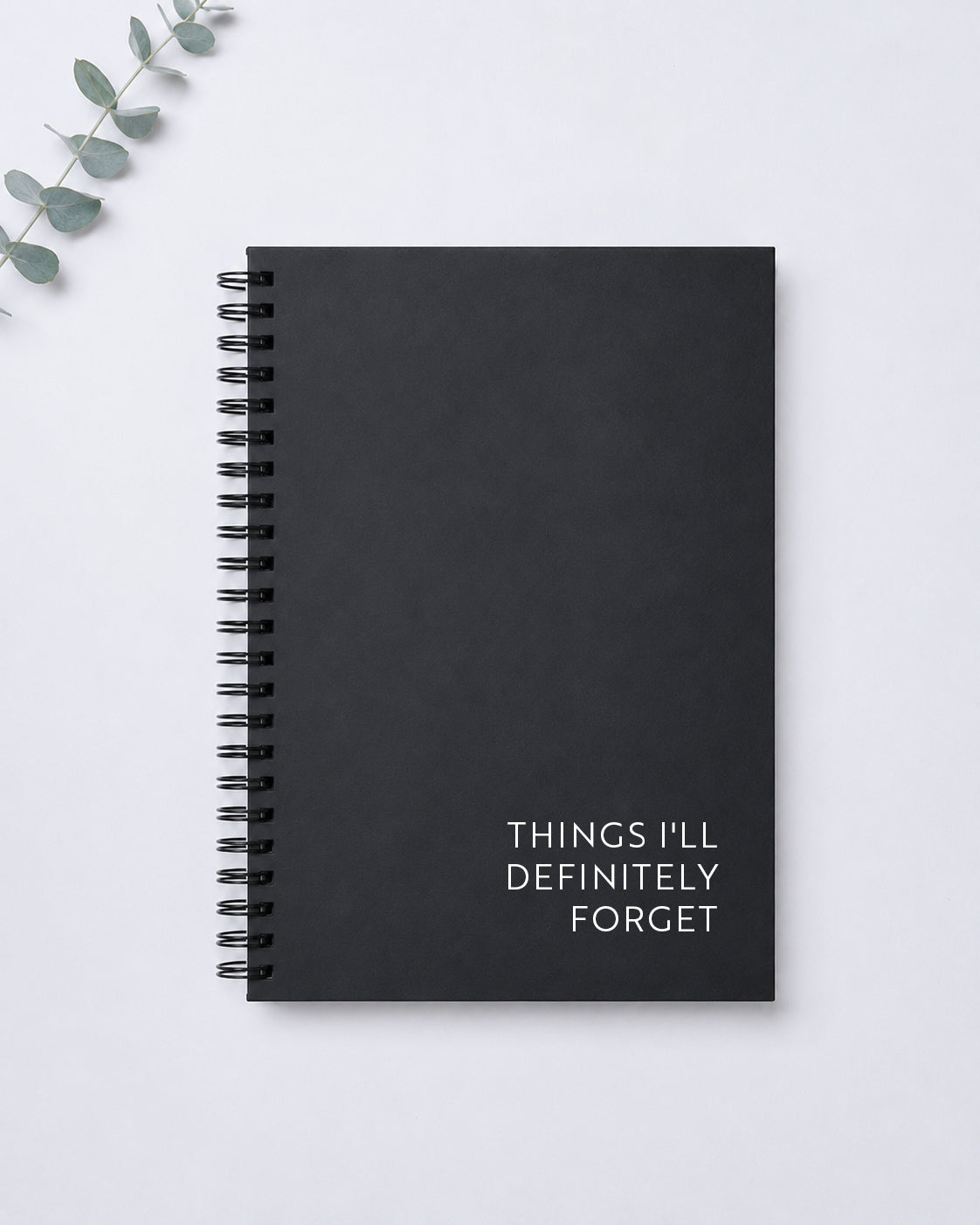 Things I'll Definitely Forget | Funny A5 Lined Notebook | The Honest Notebook Collection
