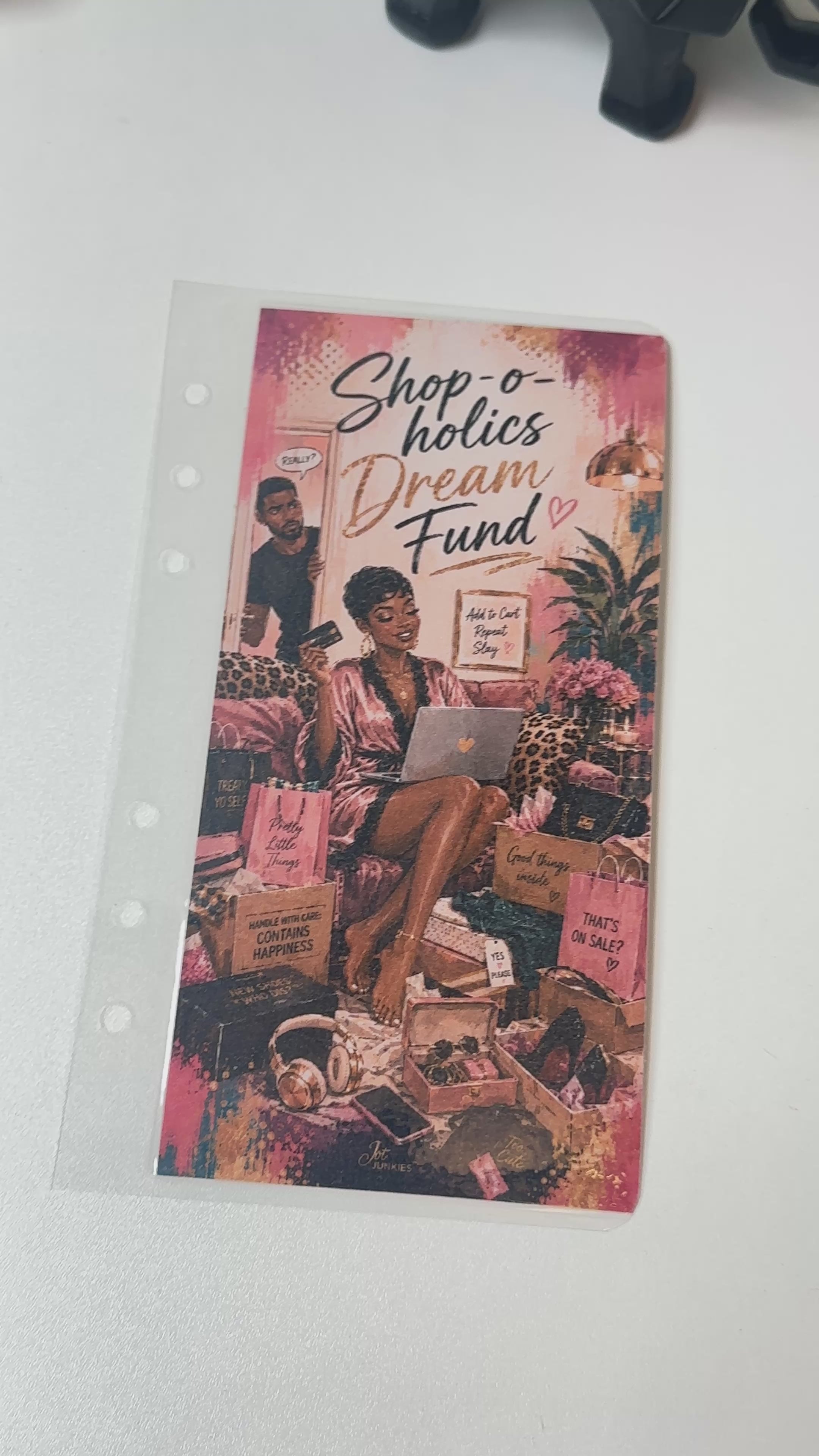 Shop-o-holics Dream Fund Illustrated Cash Envelope